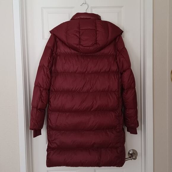 Athleta Lofty Goose Down Coat Maple Red S - Picture 12 of 12